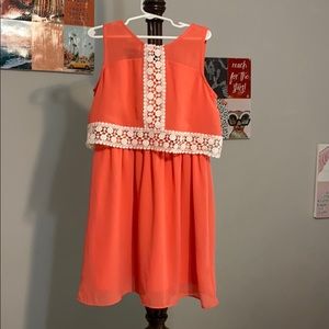 CORAL GIRLS DRESS